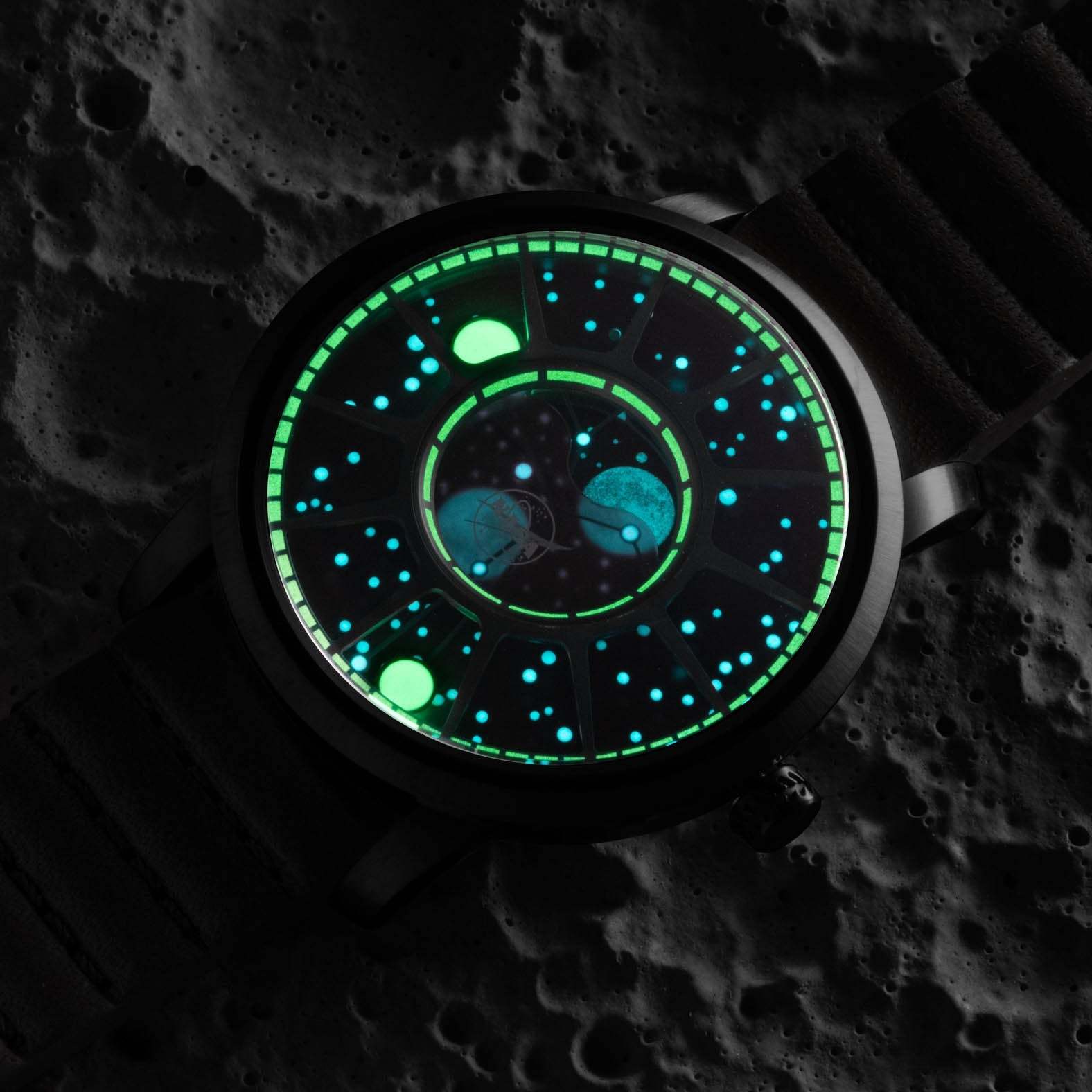 Xeric NASA Apollo 15 American Moonphase Deep Space Purple-TIME.SHOP
