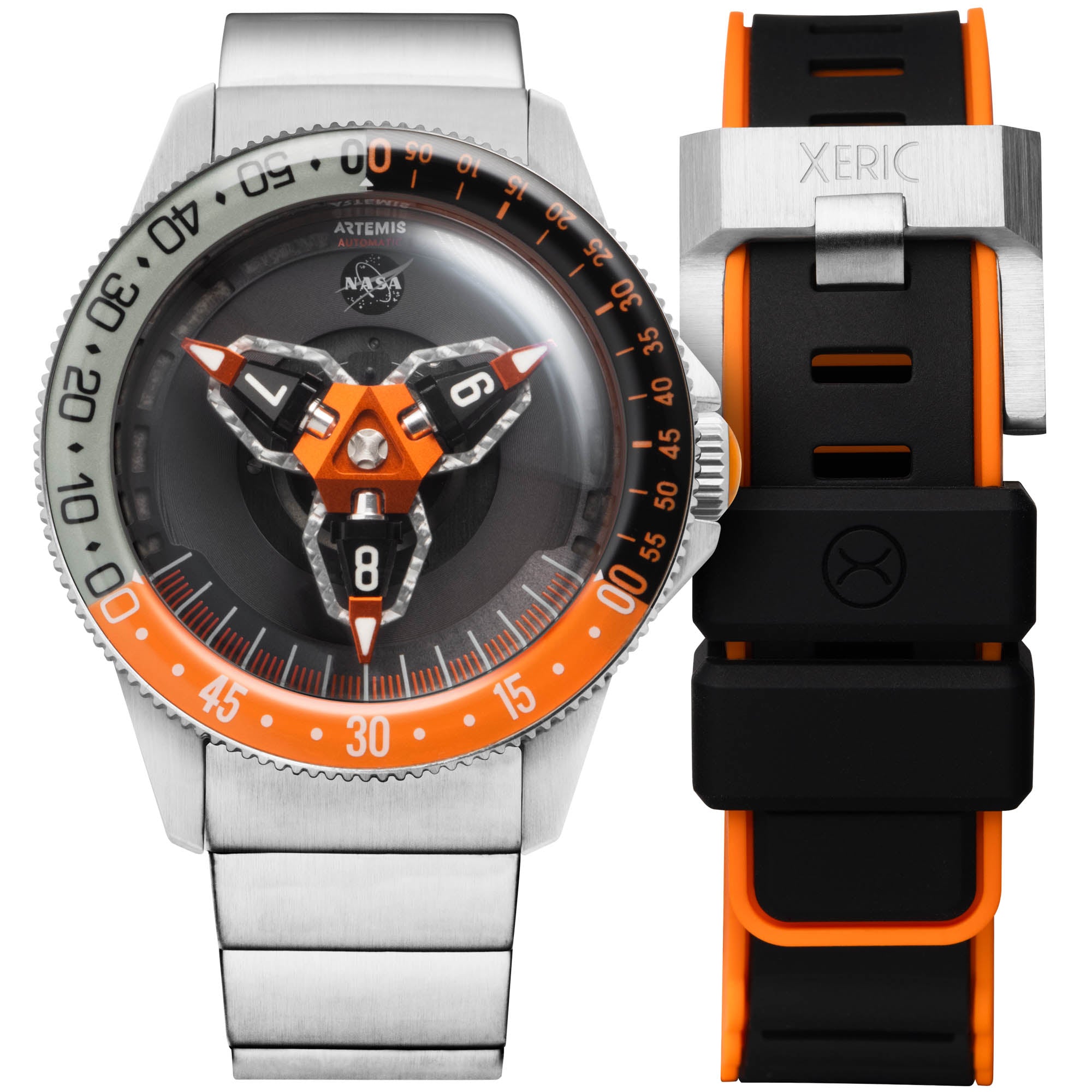 Xeric NASA Artemis Tumbler Automatic Afterburn Limited Edition-TIME.SHOP