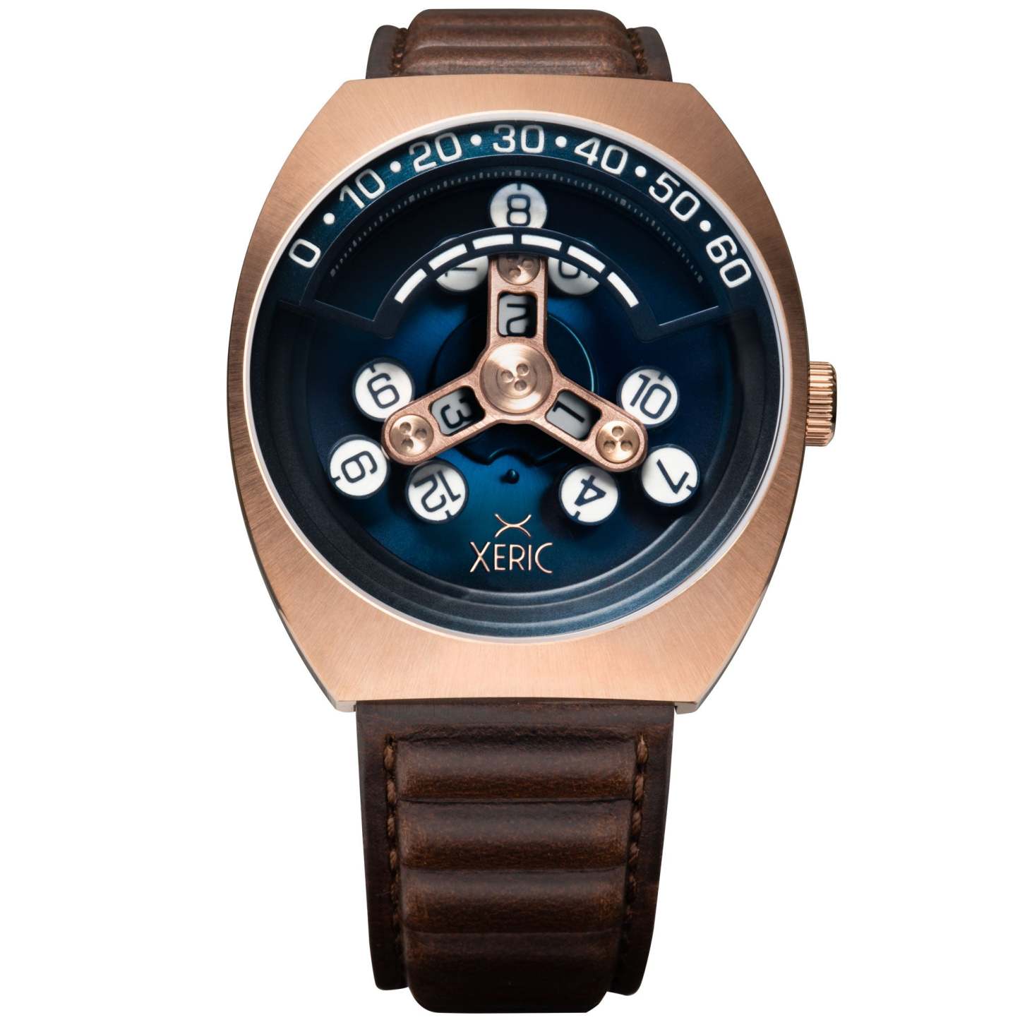 Xeric Scrambler Automatic Wandering Hour Rose Gold Ocean-TIME.SHOP