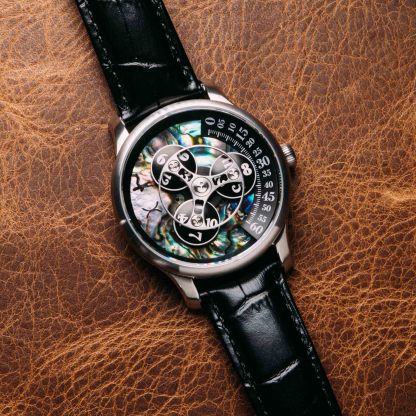 Xeric Triptych Automatic Wandering Hour Stone Edition Abalone-TIME.SHOP