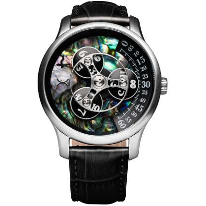 Xeric Triptych Automatic Wandering Hour Stone Edition Abalone-TIME.SHOP