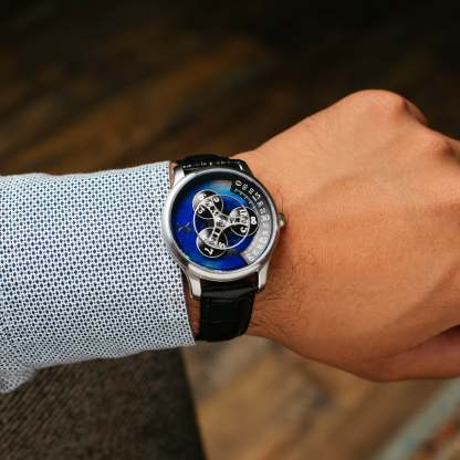 Xeric Triptych Automatic Wandering Hour Stone Edition Labradorite-TIME.SHOP