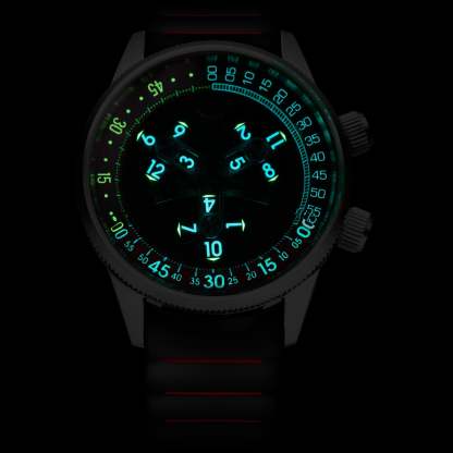 Xeric Vendetta II Automatic Wandering Hour Black Gray Red-TIME.SHOP