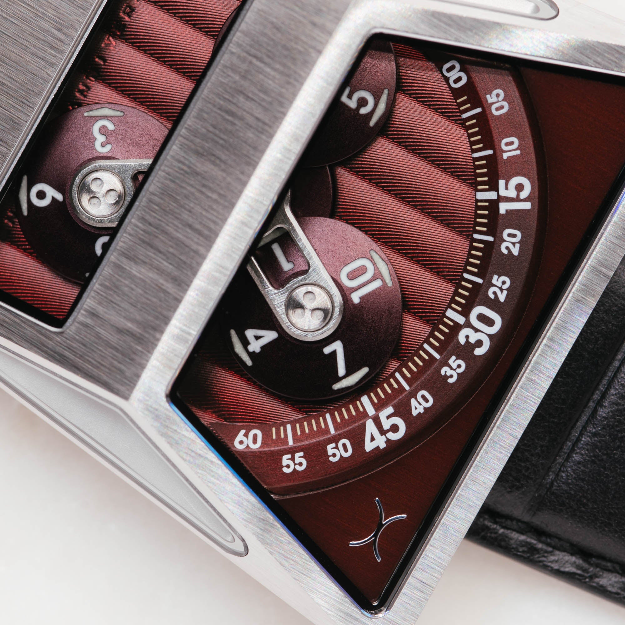 Xeric Vendetta X Wandering Hour Automatic Black Oxblood-TIME.SHOP