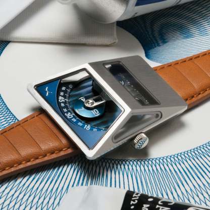 Xeric Vendetta X Wandering Hour Automatic Tan Blue-TIME.SHOP