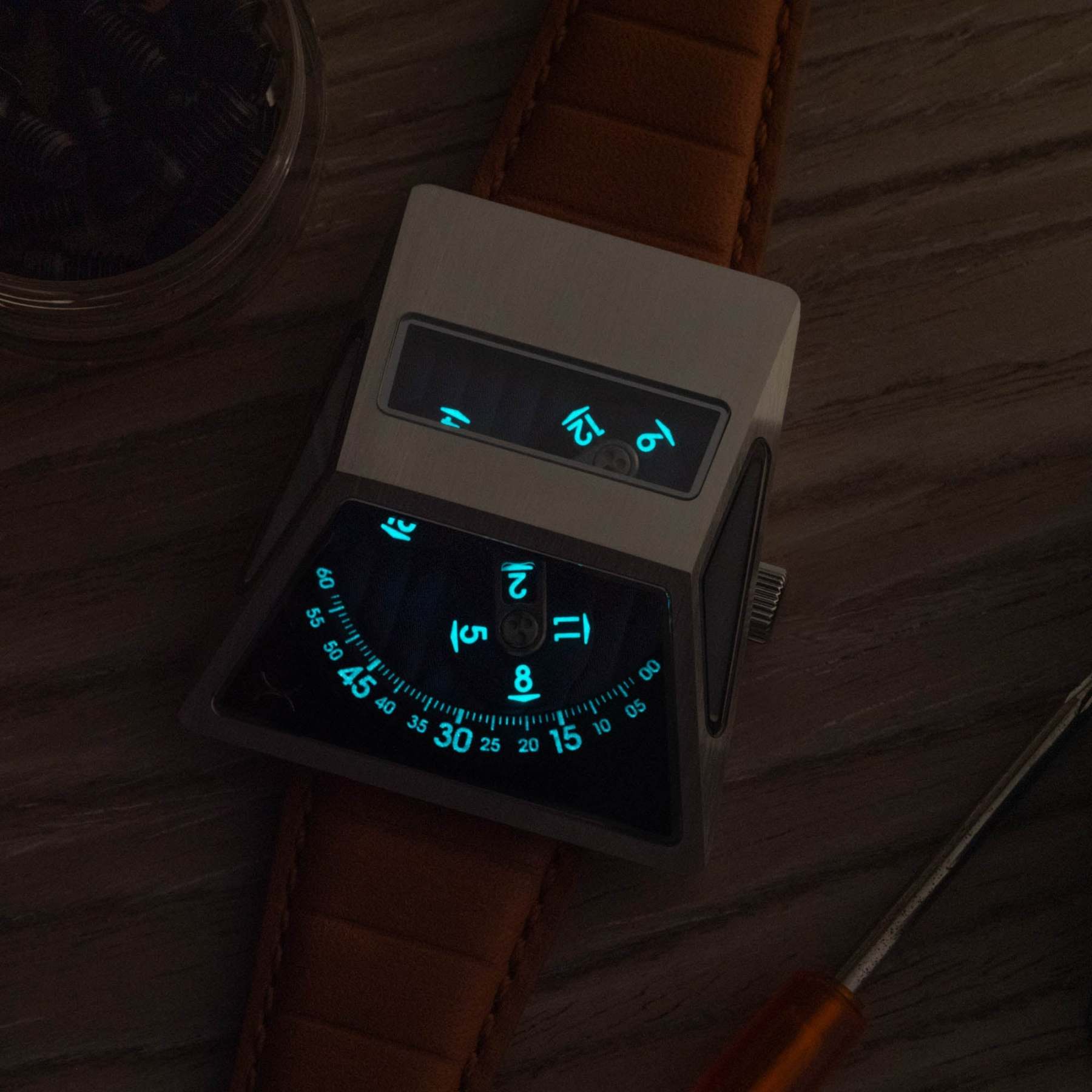 Xeric Vendetta X Wandering Hour Automatic Tan Blue-TIME.SHOP