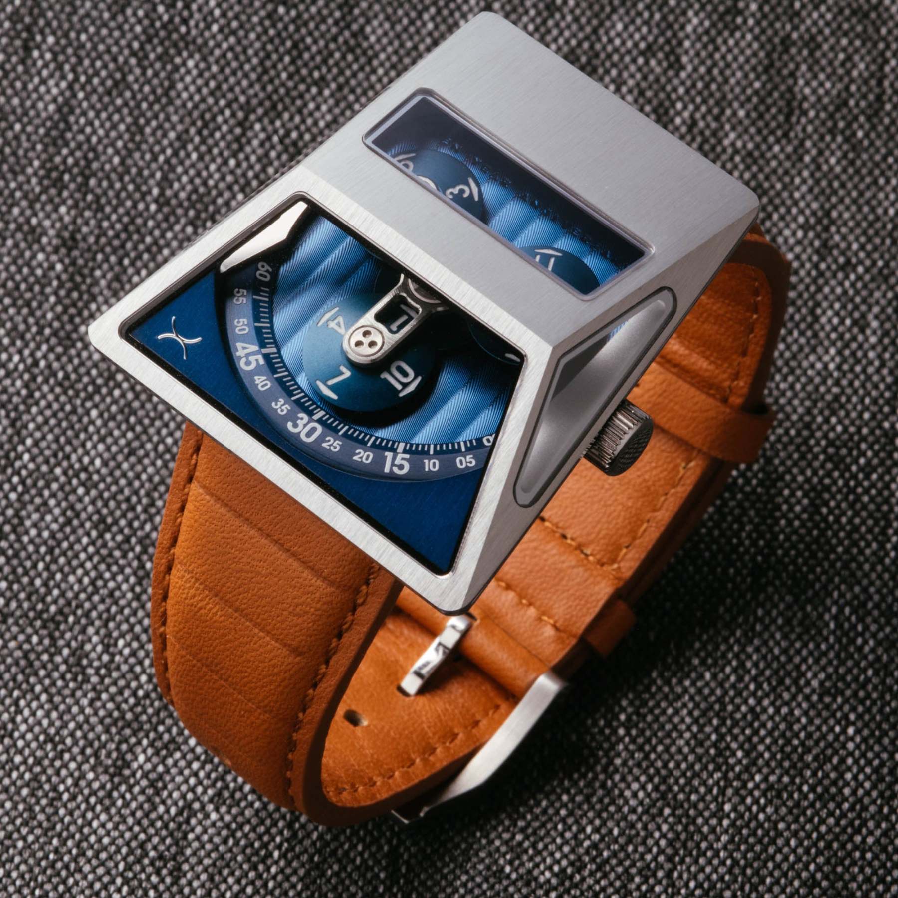 Xeric Vendetta X Wandering Hour Automatic Tan Blue-TIME.SHOP