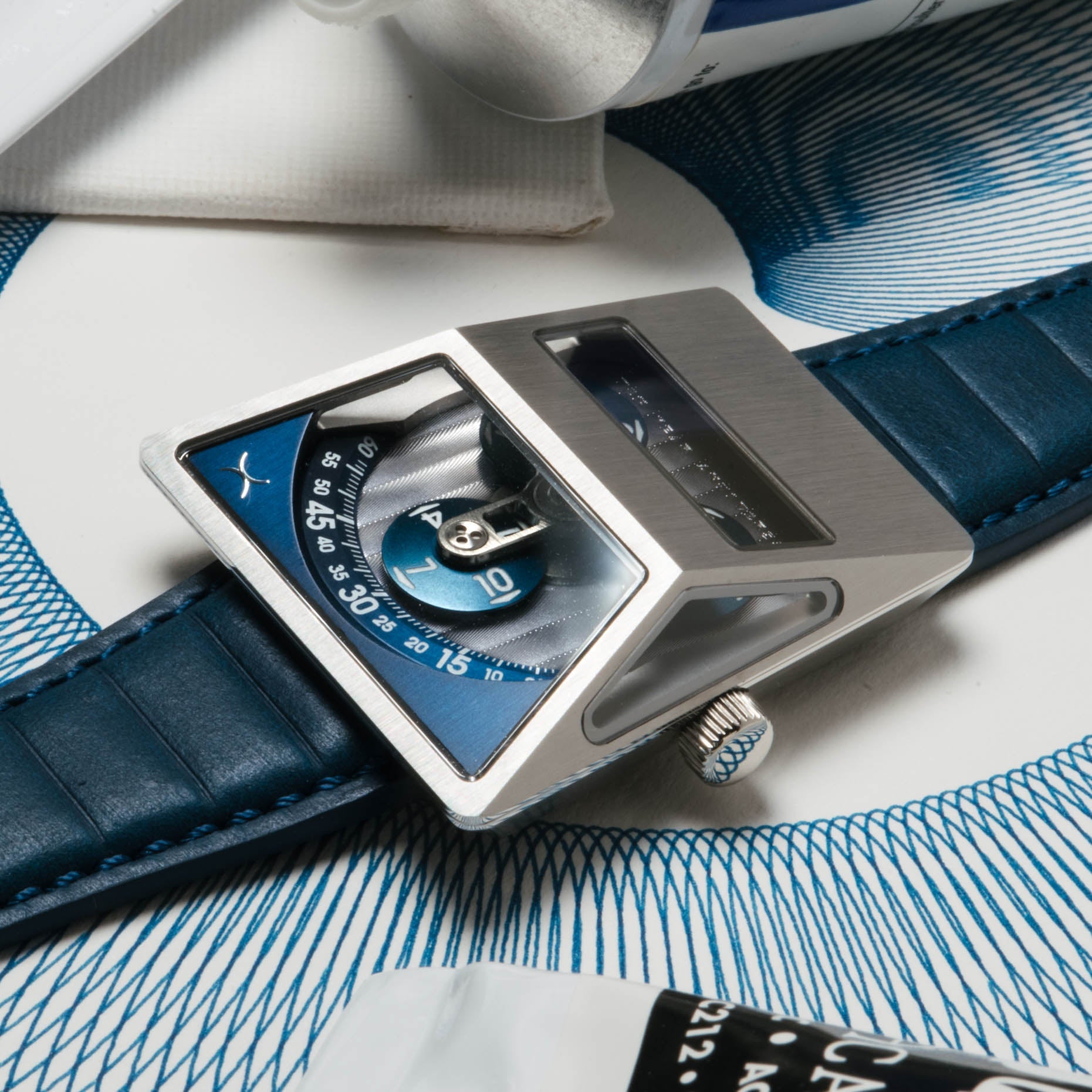 Xeric Vendetta X Wandering Hour Automatic Blue Steel-TIME.SHOP