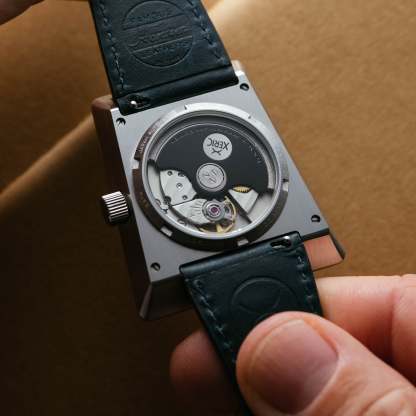 Xeric Vendetta X Wandering Hour Automatic Black Oxblood-TIME.SHOP