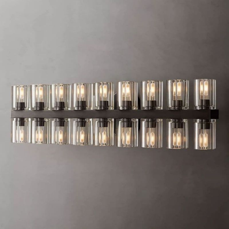 Ameland Glass 18 Lights Wall Sconce-HiLamps