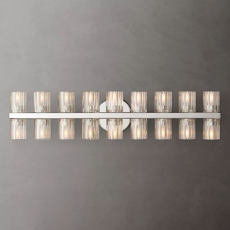 Ameland Glass 18 Lights Wall Sconce-HiLamps
