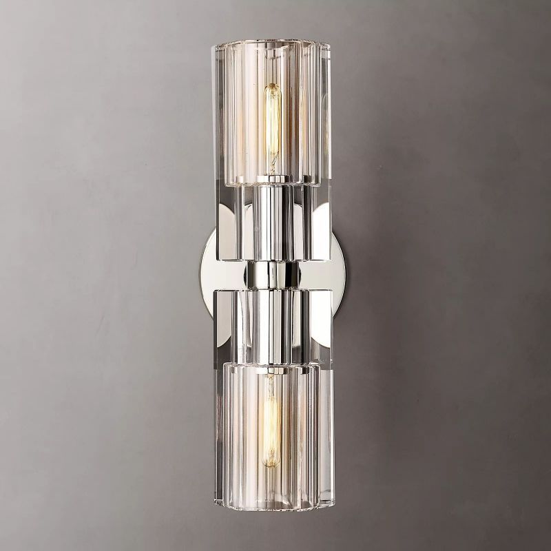 Ameland Glass Linear Wall Sconce-HiLamps