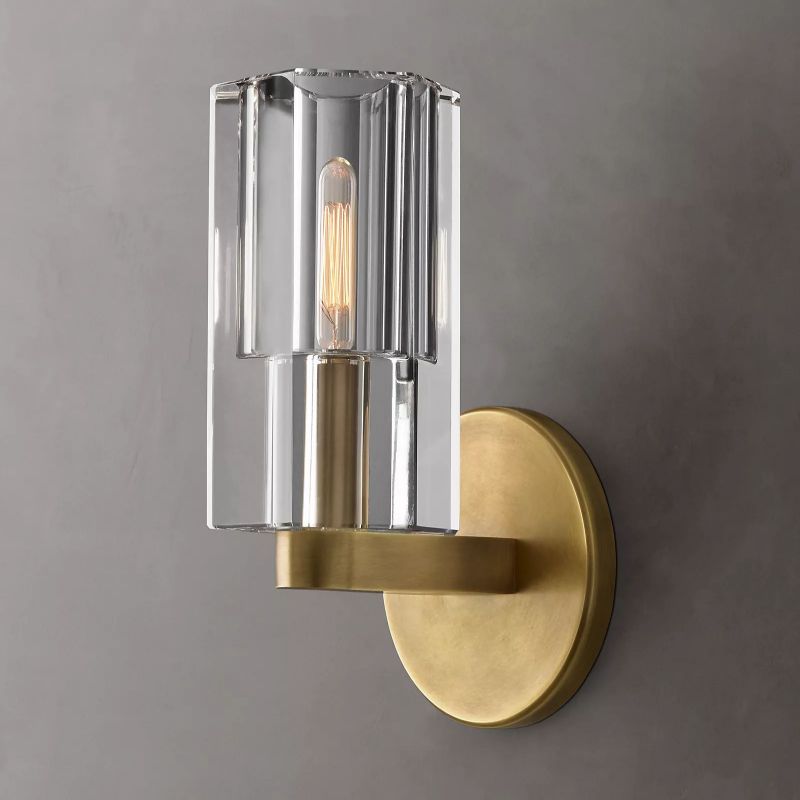 Ameland Glass Wall Sconce-HiLamps