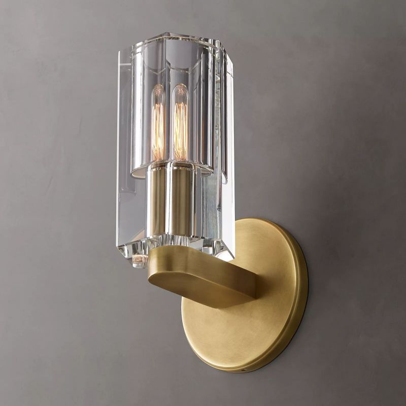 Ameland Glass Wall Sconce-HiLamps