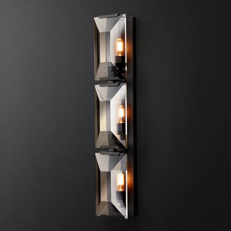 Hydra Crystal Triple Wall Sconce-HiLamps