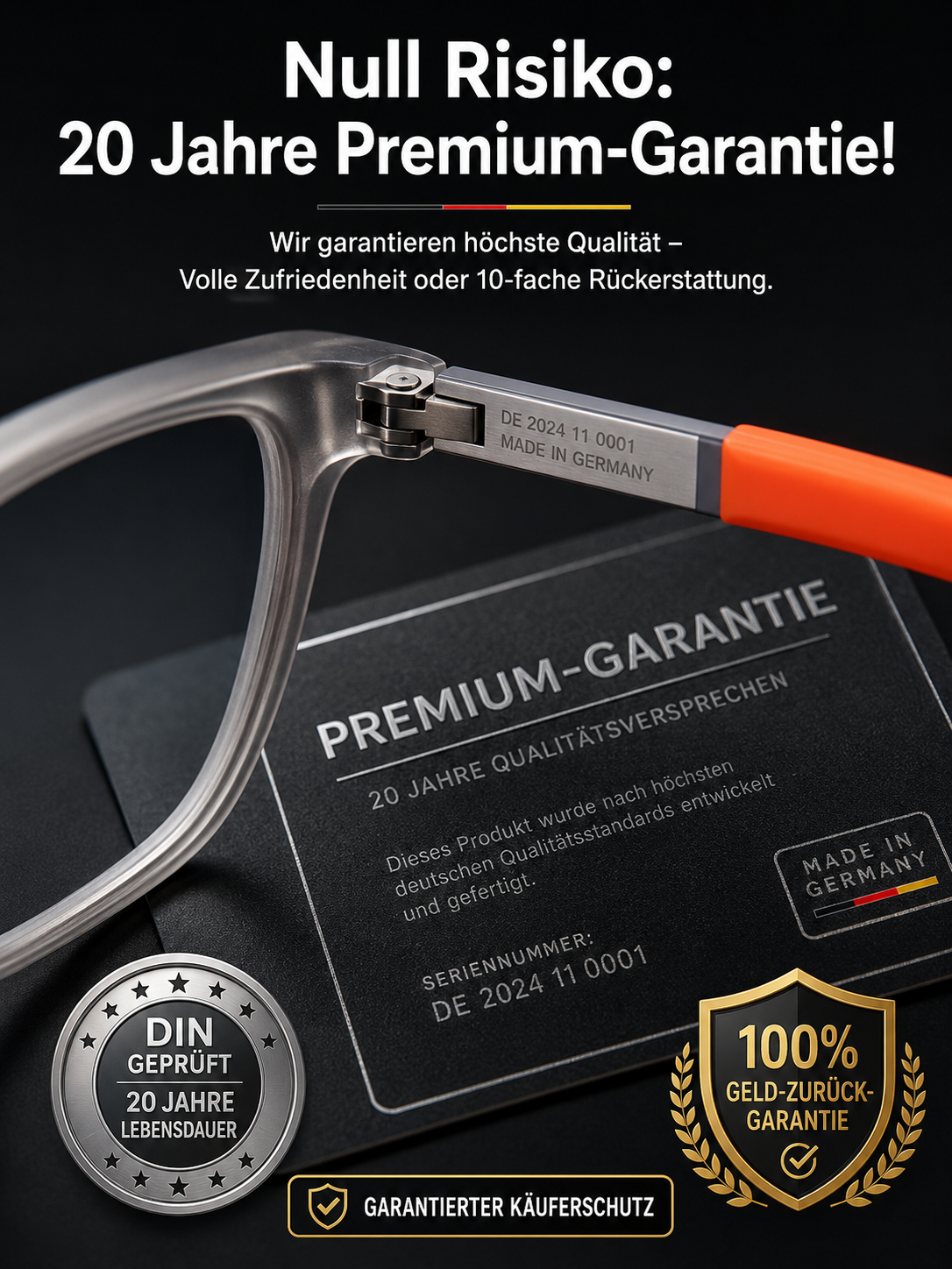 100 Jahre deutsche Handwerkskunst: Die Brille, die sich Ihrer Sehkraft automatisch anpasst