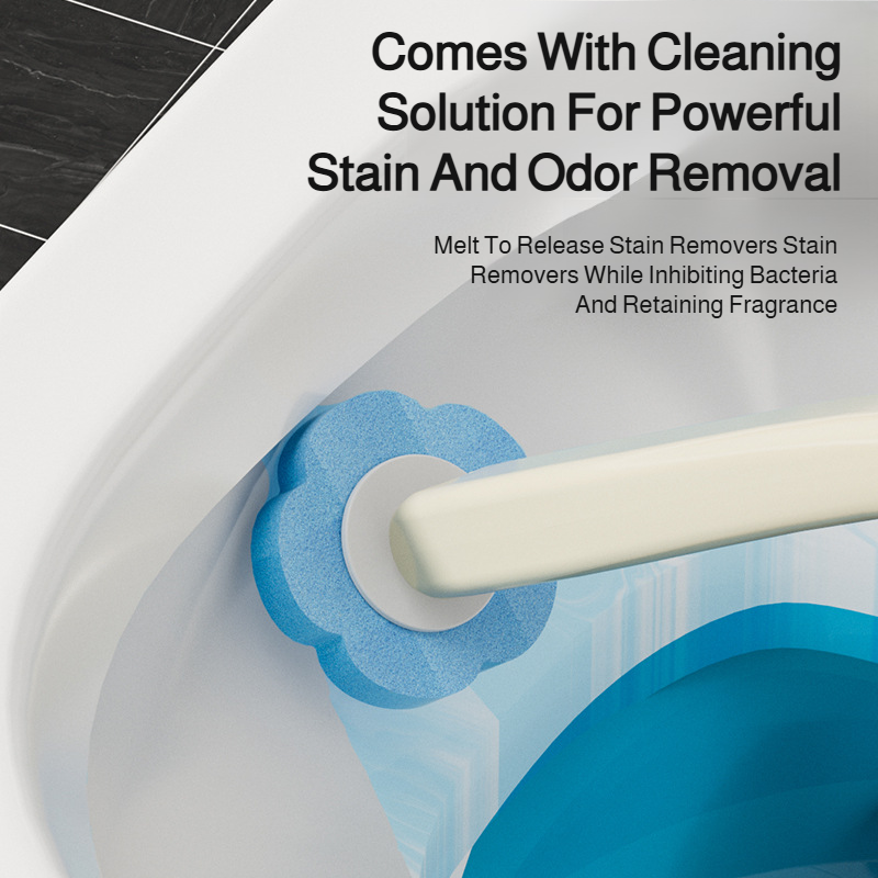 Household bathroom cleaning brush disposable set