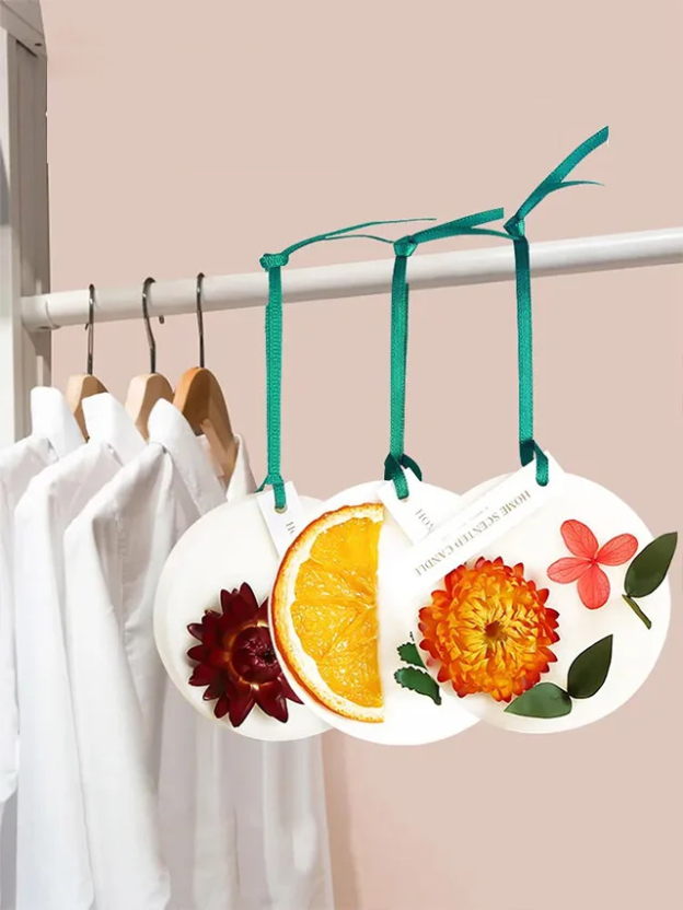 Comprimé d'aromathérapie avec fleurs séchées