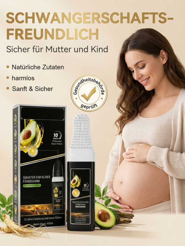 Eine Kamm-Schwarz-Intelligente-Färbe-Creme