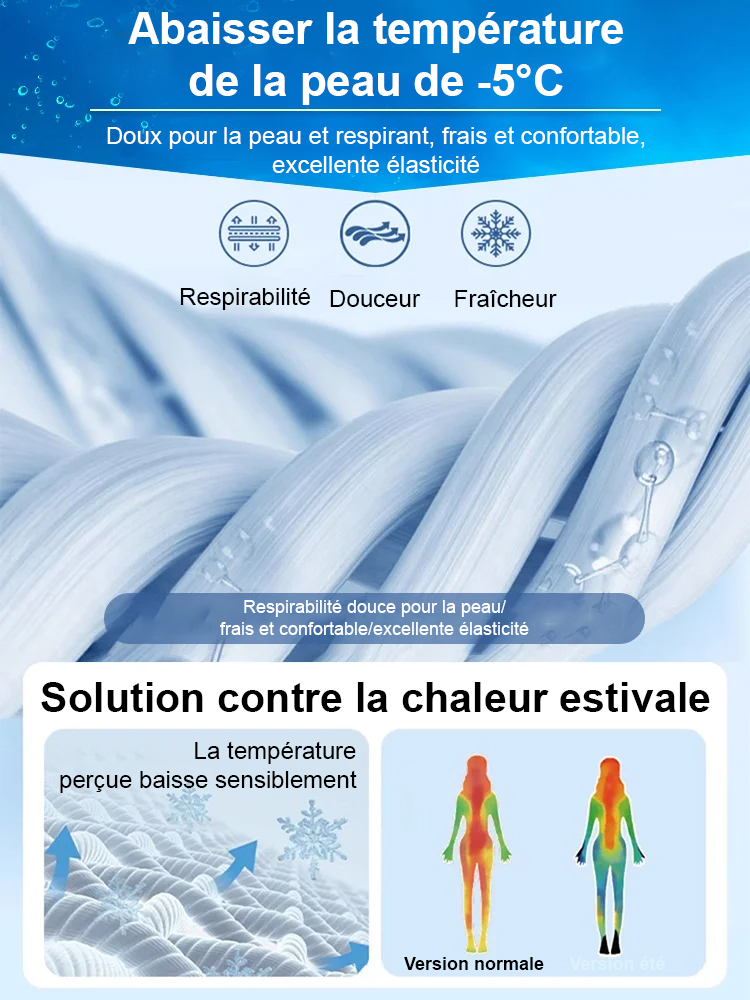 Pantalon d'été décontracté pour hommes avec soie glacée