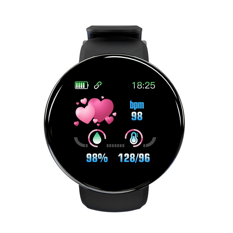 Montre de sport avec surveillance de la fréquence cardiaque et de la pression artérielle D18