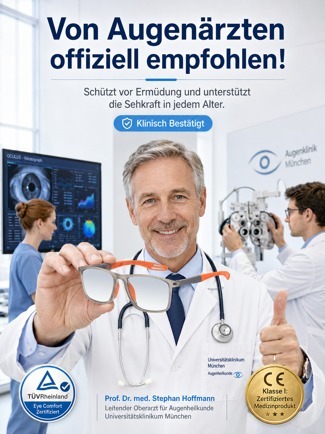 100 Jahre deutsche Handwerkskunst: Die Brille, die sich Ihrer Sehkraft automatisch anpasst