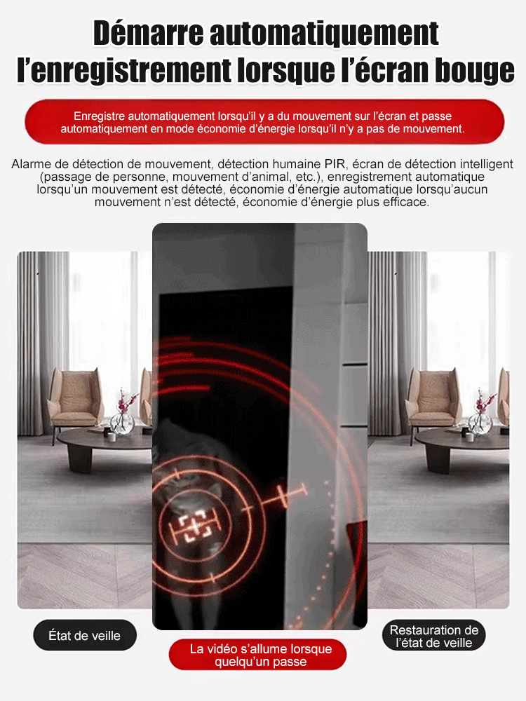 🔥🔥🔥【La 2ème à 9€】Mini Caméra Intelligente HD Vision Nocturne! ✅Contrôle à distance depuis votre smartphone ✅Des images nettes, même dans le noir. ✅Installation discrète partout : maison, bureau, voiture...