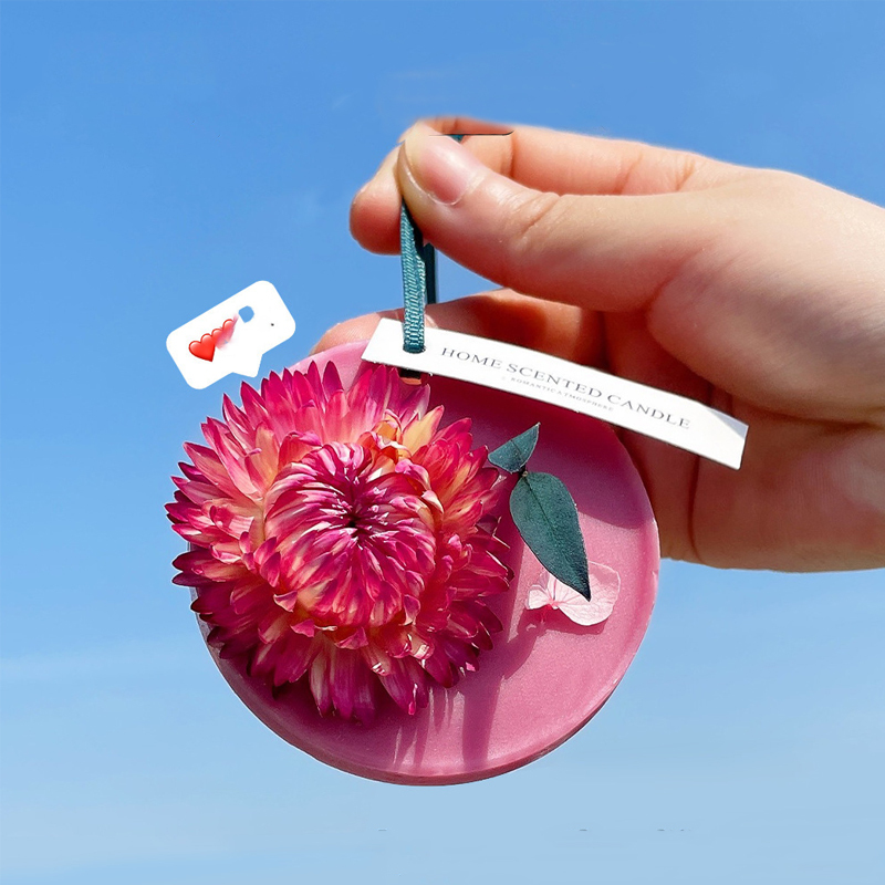 Comprimé d'aromathérapie avec fleurs séchées