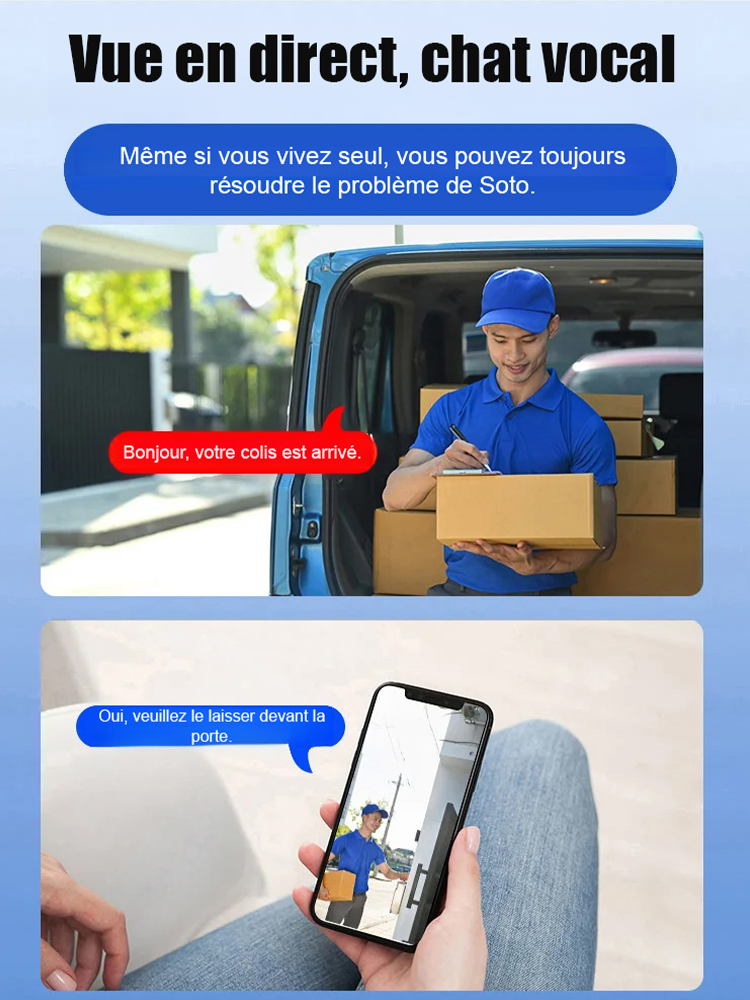🔥🔥🔥【La 2ème à 9€】Mini Caméra Intelligente HD Vision Nocturne! ✅Contrôle à distance depuis votre smartphone ✅Des images nettes, même dans le noir. ✅Installation discrète partout : maison, bureau, voiture...