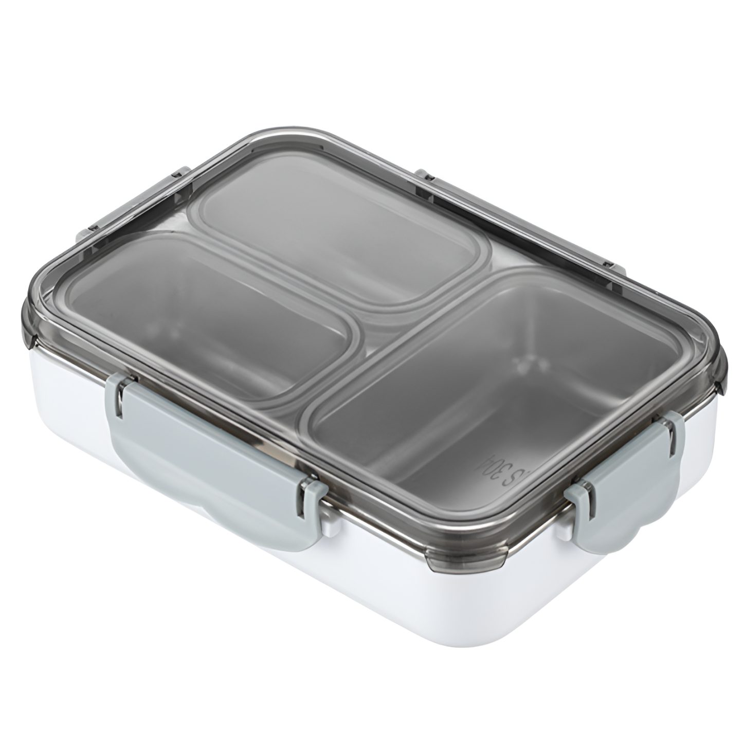 Boîte à lunch en acier inoxydable 304 avec compartiments pour le déjeuner et le dîner, boîte à lunch