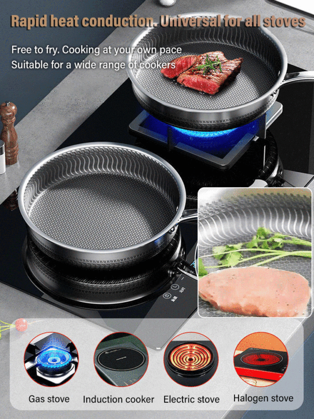 Germany made. Stainless steel frying pan