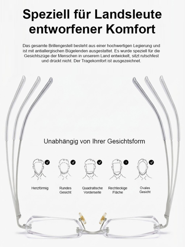 【Designer-Kollaboration】Sternenhimmel Intelligentes Zoom und Farbwechsel Lesebrille