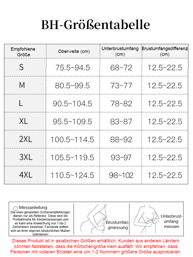 【Für vollere Oberweiten】Schlank machender, stoßdämpfender, leichter Sport-BH