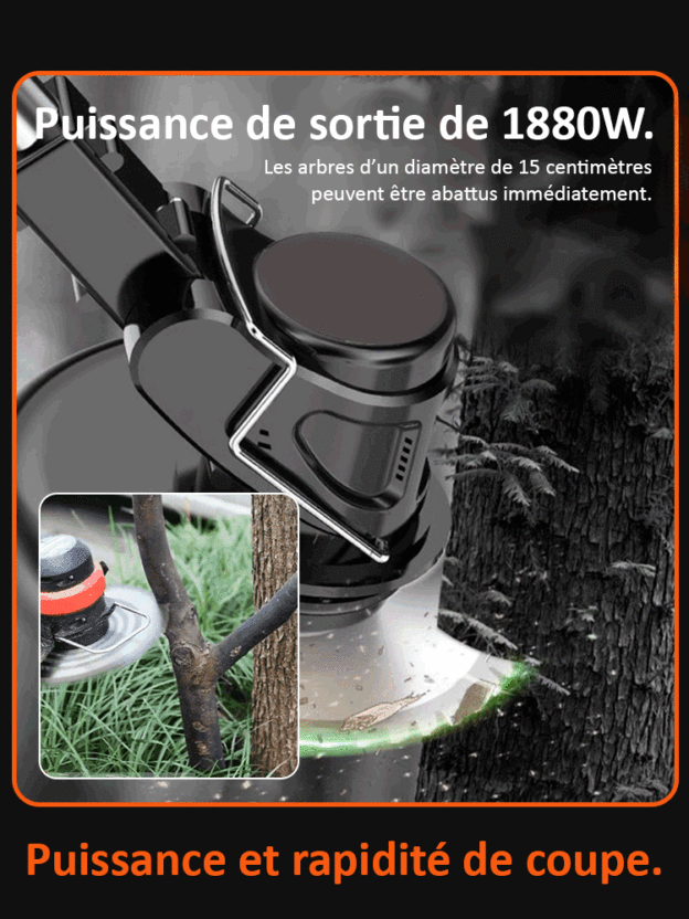 【Facilement un millier d'acres par jour】Tondeuse portative au lithium