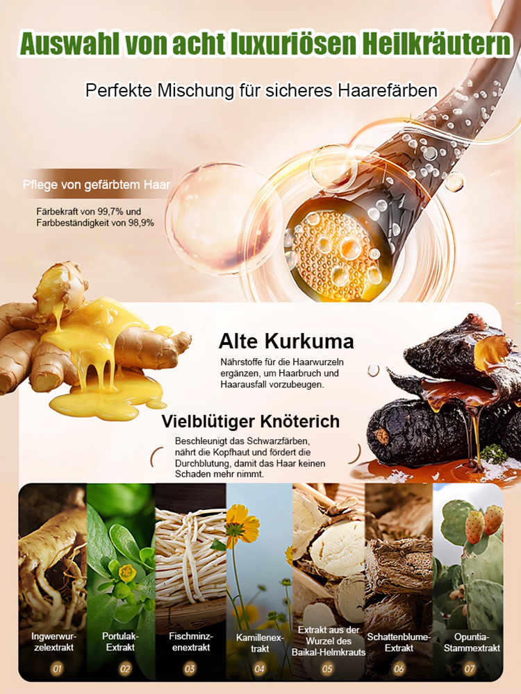 Eine Kamm-Schwarz-Intelligente-Färbe-Creme
