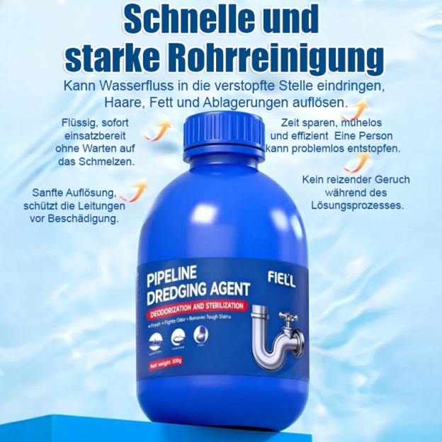 Bakterienvernichtender und geruchsentfernender Abflussreiniger