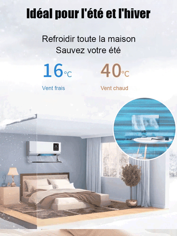 Climatiseur mural double vent