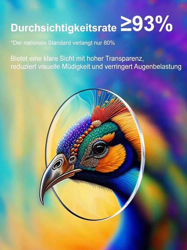 Fotosensible, farbwechselnde, ultraleichte randlose Lesebrille.
