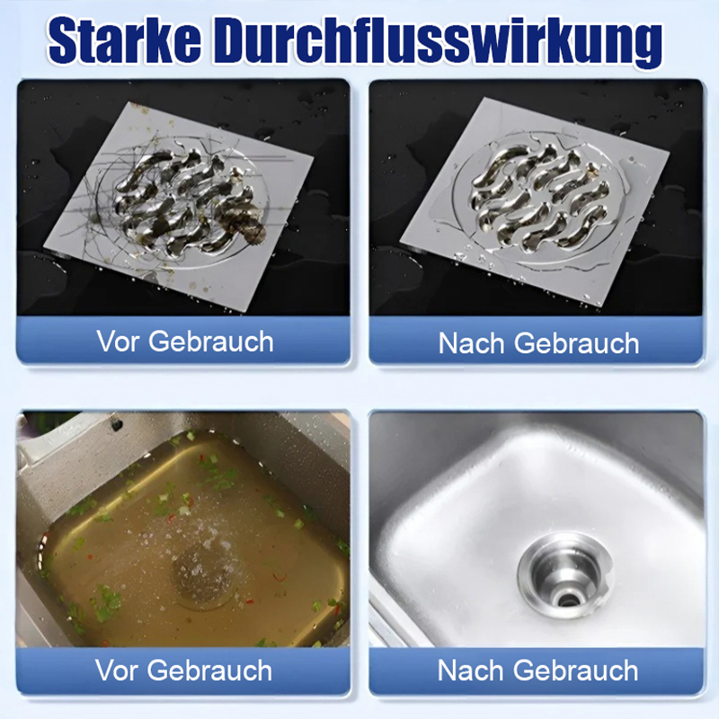 Bakterienvernichtender und geruchsentfernender Abflussreiniger