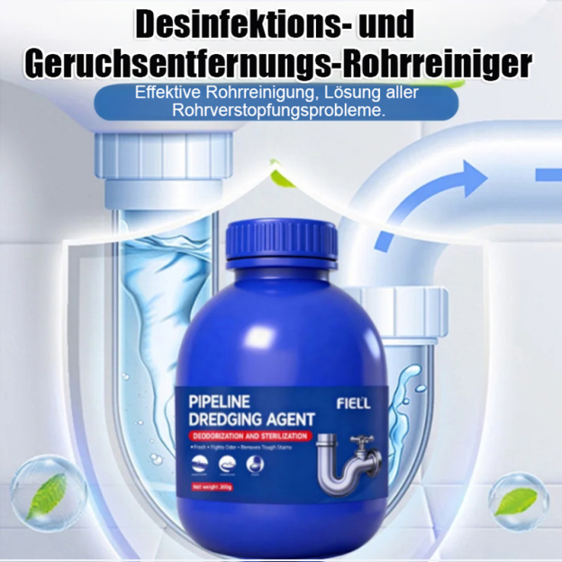 Bakterienvernichtender und geruchsentfernender Abflussreiniger