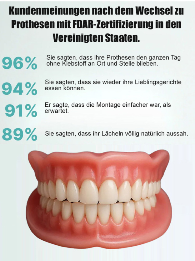 【Inklusive tragbarem Zahnersatzbehälter】 Zahnersatz, der Ihr Lächeln wiederherstellt