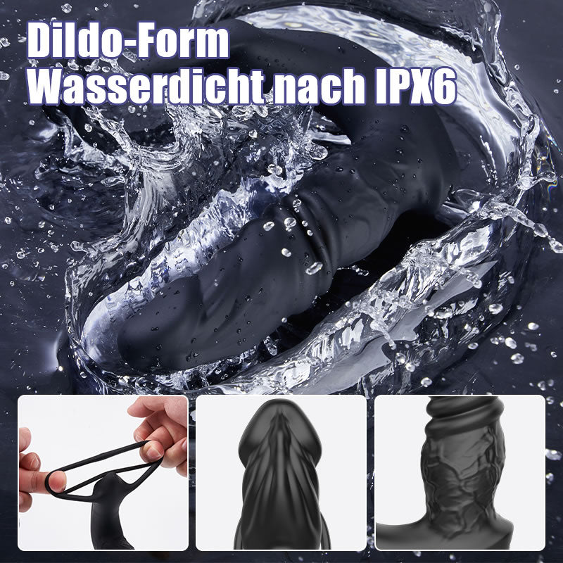 🎁Neuester 5-in-1-Prostatamassager 2025, 💥mit doppelten Silikon-Penisringen, Sexspielzeug für Männer