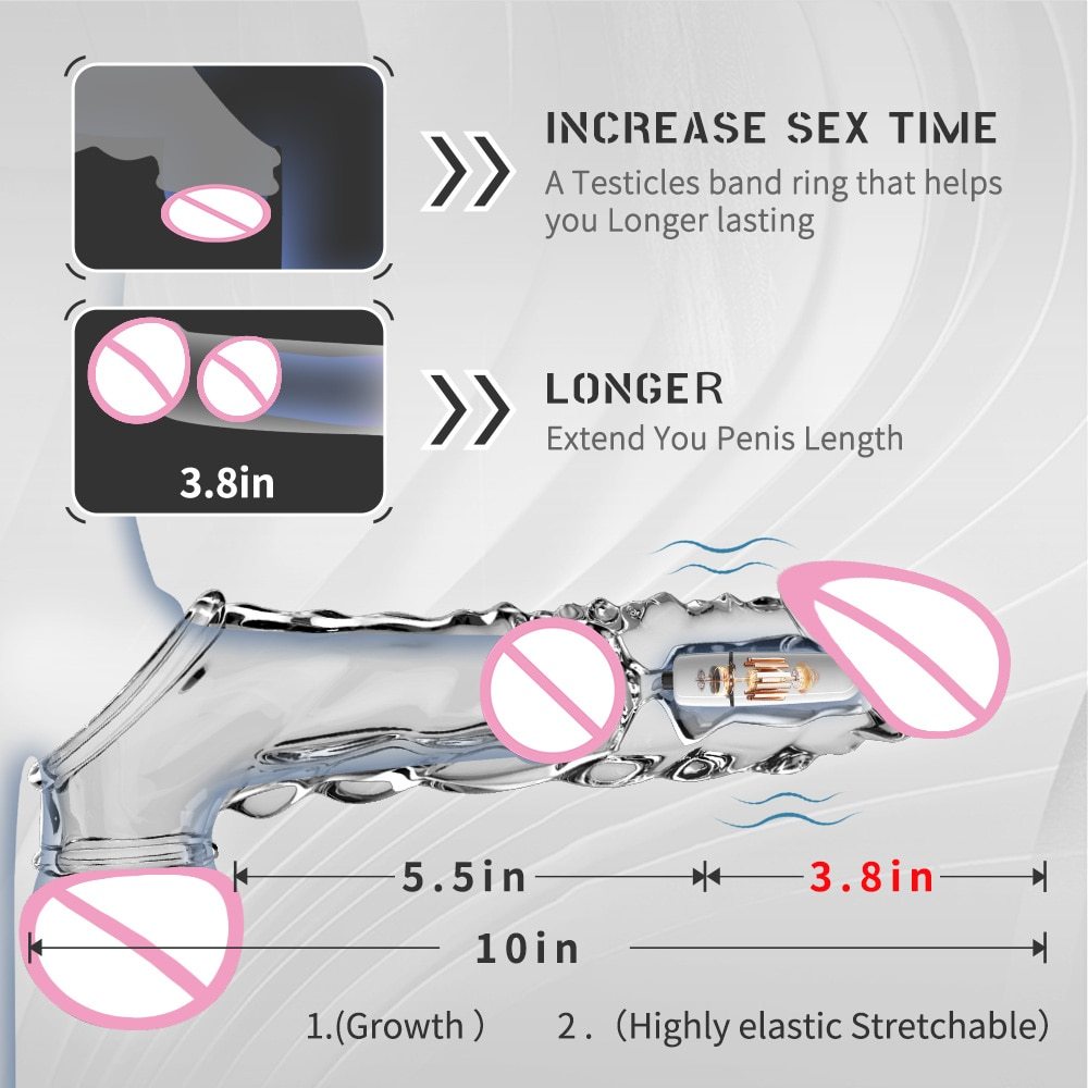 🔥2023 latest hot style low price 💥💥-Reusable penis extension vibrator😍
