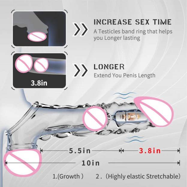 🔥2023 latest hot style low price 💥💥-Reusable penis extension vibrator😍