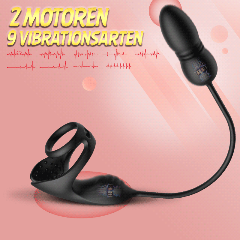 😍Prostatamassagegerät/Analvibrator, 💥mit vibrierendem Penisring