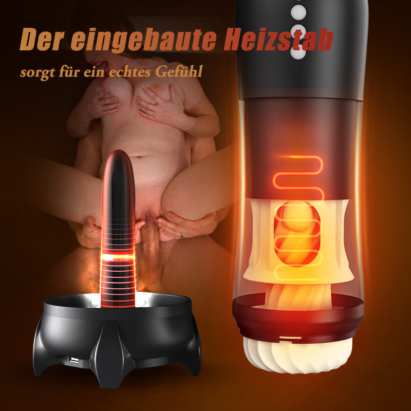 🚀Rocket Steel Can💥Handloses, beheiztes Vibrationsmassagegerät für Männer