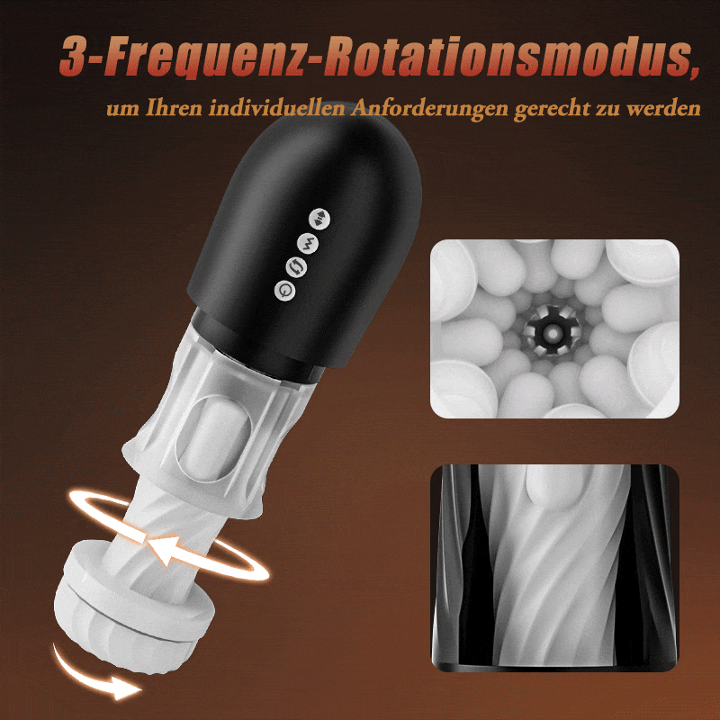🚀Rocket Steel Can💥Handloses, beheiztes Vibrationsmassagegerät für Männer