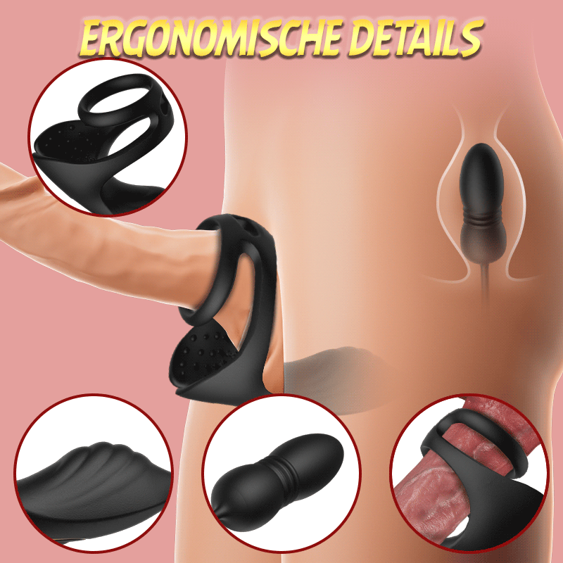 😍Prostatamassagegerät/Analvibrator, 💥mit vibrierendem Penisring