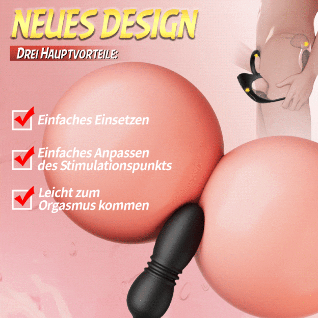 😍Prostatamassagegerät/Analvibrator, 💥mit vibrierendem Penisring