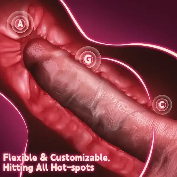 💥2025 Kräftiger Stoß – realistischer XXL Dildo Vibrator für ultimatives Vergnügen!